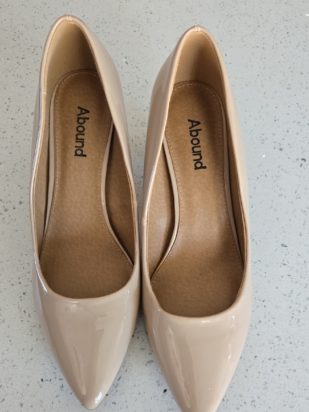 Abound Women's Nude Patent Pointed-Toe Flats